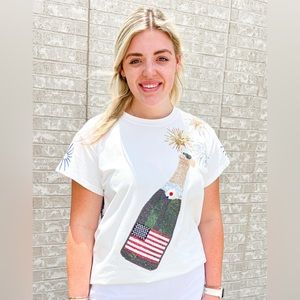 EUC Queen of Sparklea USA popping champagne